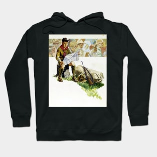 Boy Scout Map Norman Rockwell Type Of Art Hoodie